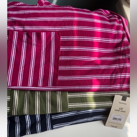 3 dresses! Terra & Sky Bundle of 3 T shirt Dresses - Picture 5 of 5